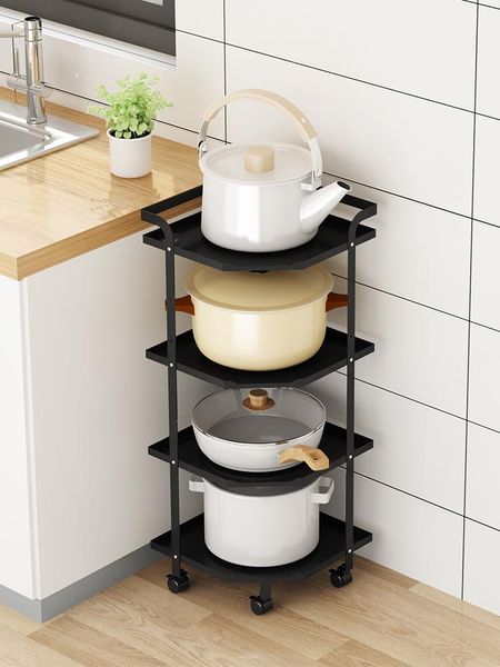 household multi layer storage pot rack multi-functional triangle corner cookware bottles & jars
household multi layer storage pot rack multi-functional triangle corner cookware bottles & jars