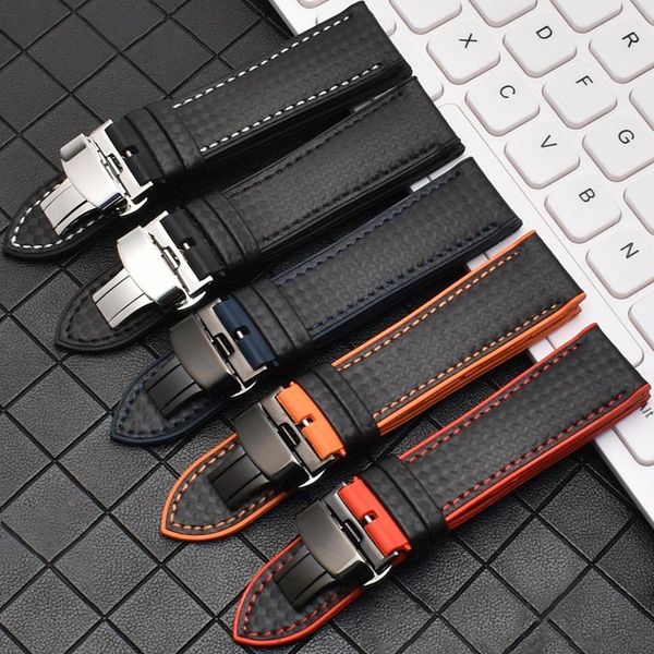 watch bands beafiry black soft carbon fiber+ silicone band strap 18mm 20mm 22mm butterfly buckle waterproof watchband belt sport, Black;brown
watch bands beafiry black soft carbon fiber+ silicone band strap 18mm 20mm 22mm butterfly buckle waterproof watchband belt sport, Black;brown