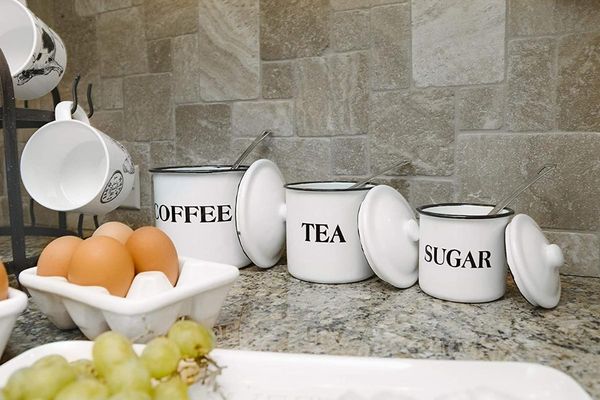 co-op metal containers with lids, coffee, tea, sugar (set of 3 sizes/designs) storage, white container storage bottles & jars
co-op metal containers with lids, coffee, tea, sugar (set of 3 sizes/designs) storage, white container storage bottles & jars