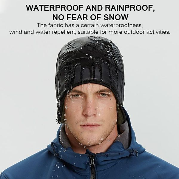 windproof ski hats keep warm men women winter outdoor waterproof ear-cap thermal fleece lined down skull beanie cycling caps & masks, Black
windproof ski hats keep warm men women winter outdoor waterproof ear-cap thermal fleece lined down skull beanie cycling caps & masks, Black