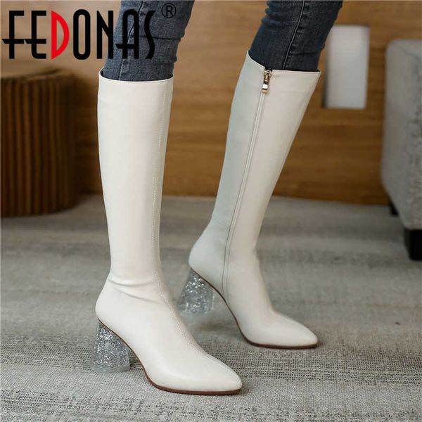 fashion knee high boots side zipper heels for women autumn winter wedding genuine leather shoe woman 210528, Black
fashion knee high boots side zipper heels for women autumn winter wedding genuine leather shoe woman 210528, Black