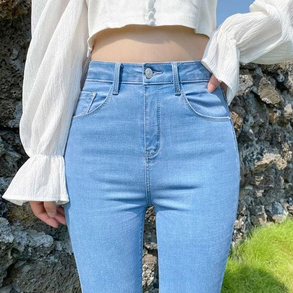 women's jeans blue stretch high waist skinny denim pants female elastic vintage pencil mom trouser
women's jeans blue stretch high waist skinny denim pants female elastic vintage pencil mom trouser