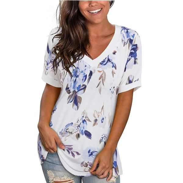 women's t-shirt fashion women t-shirts v-neck casual printed short sleeve camisetas mujer vetement femme clothes, White
women's t-shirt fashion women t-shirts v-neck casual printed short sleeve camisetas mujer vetement femme clothes, White