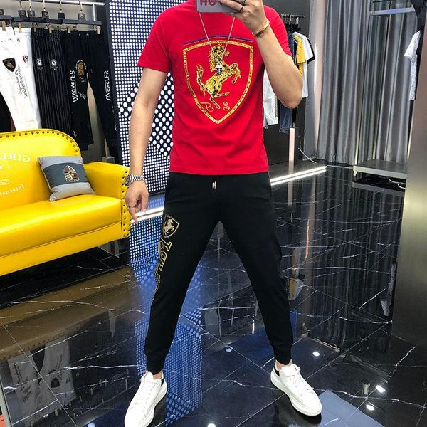 men's tracksuits casual outfits 2021 summer korean fashion handsome drill ice silk sports clothes set, Gray
men's tracksuits casual outfits 2021 summer korean fashion handsome drill ice silk sports clothes set, Gray