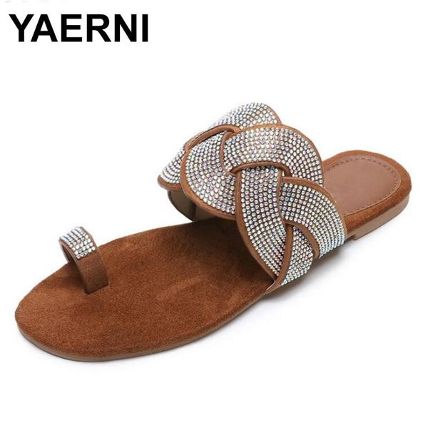 slippers yaerni arrivals plus size 42 flat sole flip flops casual summer sandal women's shoes woman, Black
slippers yaerni arrivals plus size 42 flat sole flip flops casual summer sandal women's shoes woman, Black