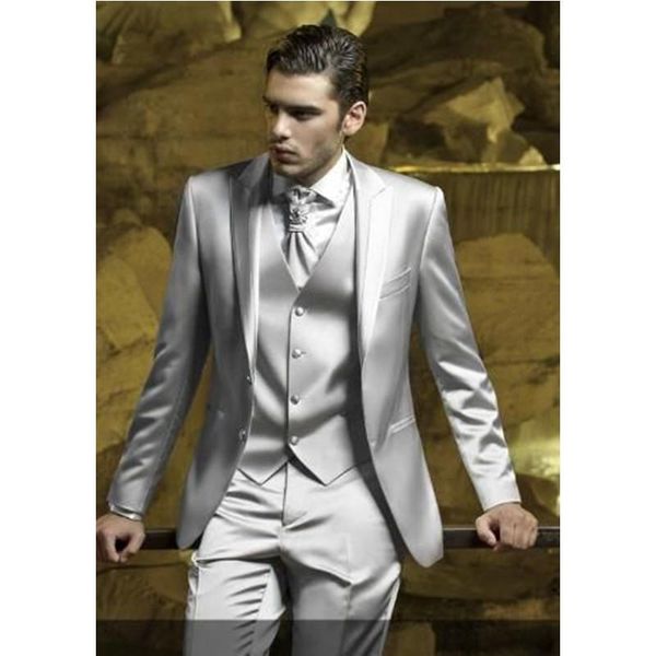 custom silver grey satin men suit slim fit skinny simple stage prom outfit blazer 3 piece suits (jacket+pants+vest) k369 men's & blazer, White;black
custom silver grey satin men suit slim fit skinny simple stage prom outfit blazer 3 piece suits (jacket+pants+vest) k369 men's & blazer, White;black