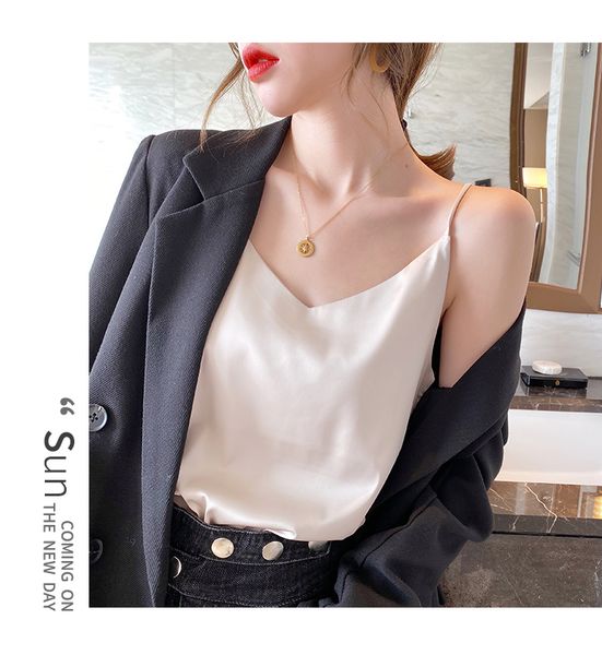 silk tanks tees camis shirts for women ladies basic womens camisole 100 pure mulberry silky tank with soft satin, White
silk tanks tees camis shirts for women ladies basic womens camisole 100 pure mulberry silky tank with soft satin, White