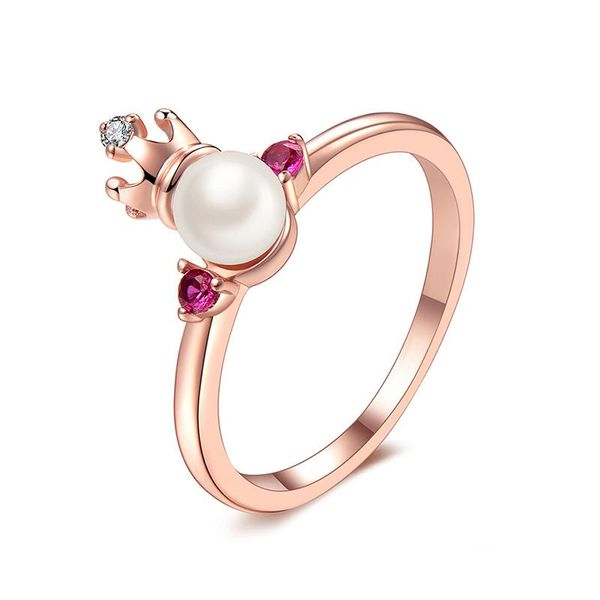 cluster rings korean creative fashion crown pearl cz ring charming women's wedding rose gold accessories elegant lady jewelry gifts, Golden;silver
cluster rings korean creative fashion crown pearl cz ring charming women's wedding rose gold accessories elegant lady jewelry gifts, Golden;silver