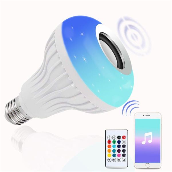 bulbs smart wireless bluetooth led stereo audio speaker rgb colorful bulb light music lamp+remote controller 12w
bulbs smart wireless bluetooth led stereo audio speaker rgb colorful bulb light music lamp+remote controller 12w