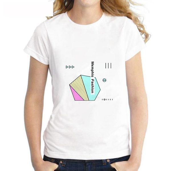 memphis fashion printed women's t-shirt harajuku summer female tee for lady girl funny round neck t-shirts hipster, White
memphis fashion printed women's t-shirt harajuku summer female tee for lady girl funny round neck t-shirts hipster, White