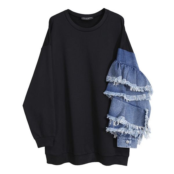 hoodies female shreds loose dressed vintage ladies long sleeves spring dress 4.7 q424, Black
hoodies female shreds loose dressed vintage ladies long sleeves spring dress 4.7 q424, Black
