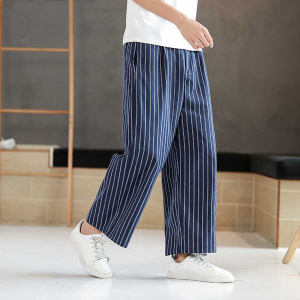 men's pants mens nature cotton baggy pant men striped casual straight wide leg plus size 5xl-m traditional pantalon mj53, Black
men's pants mens nature cotton baggy pant men striped casual straight wide leg plus size 5xl-m traditional pantalon mj53, Black