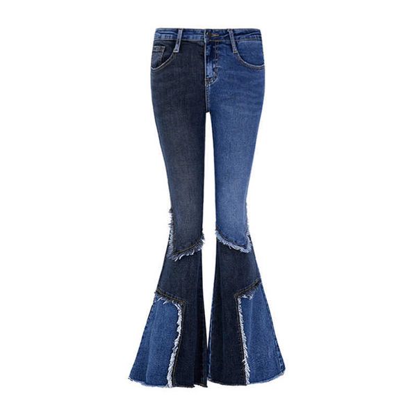 perhaps u women black blue zipper button frayed patchwork jeans pocket high street flare pants p0048 210529
perhaps u women black blue zipper button frayed patchwork jeans pocket high street flare pants p0048 210529