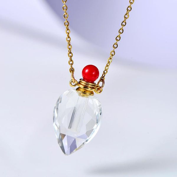 pendant necklaces 5pcs 2021 fashion handmade perfume bottle clear crystal necklace charm gold chain women jewelry, Silver
pendant necklaces 5pcs 2021 fashion handmade perfume bottle clear crystal necklace charm gold chain women jewelry, Silver