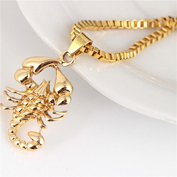 chains men's necklace gold scorpions pendant hip hop punk creative jewelry accessories gift for men rock, Silver
chains men's necklace gold scorpions pendant hip hop punk creative jewelry accessories gift for men rock, Silver
