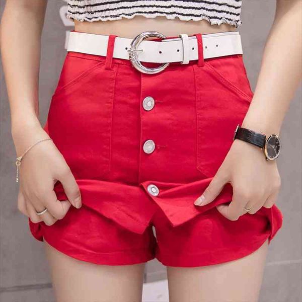 women denim skirt casual belt summer high waist mini skirt cotton red harajuku a ling single breasted ladies skirts, Black
women denim skirt casual belt summer high waist mini skirt cotton red harajuku a ling single breasted ladies skirts, Black
