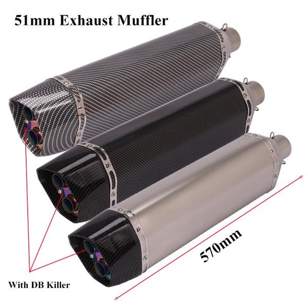 motorcycle exhaust system 38-51mm pipe scooter 570mm long tip muffler atv universal stainless steel tube
motorcycle exhaust system 38-51mm pipe scooter 570mm long tip muffler atv universal stainless steel tube