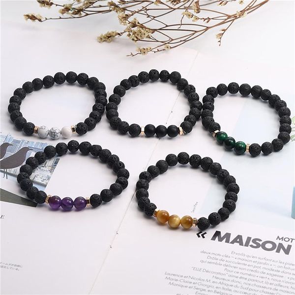 beaded, strands men bracelets natural healing energy tiger eye bracelet polished 8 mm lapis lazuli beads bangle elastic pulsera women jewelr, Black
beaded, strands men bracelets natural healing energy tiger eye bracelet polished 8 mm lapis lazuli beads bangle elastic pulsera women jewelr, Black