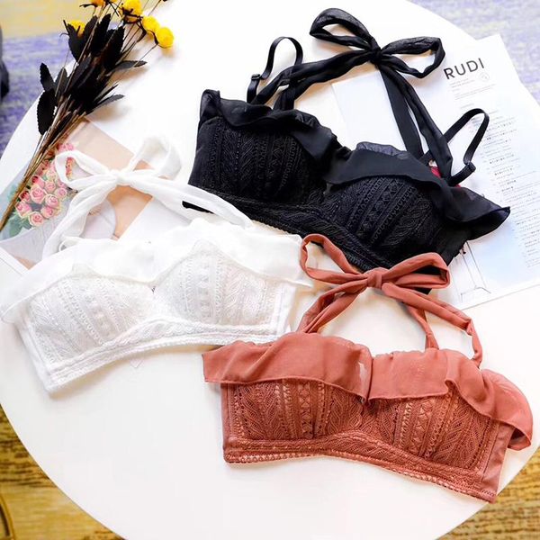 bras sets hollow out 1/2 cup lace dress halter underwear young ladies push up seamless lingerie suits small women bra and panty set, Red;black
bras sets hollow out 1/2 cup lace dress halter underwear young ladies push up seamless lingerie suits small women bra and panty set, Red;black