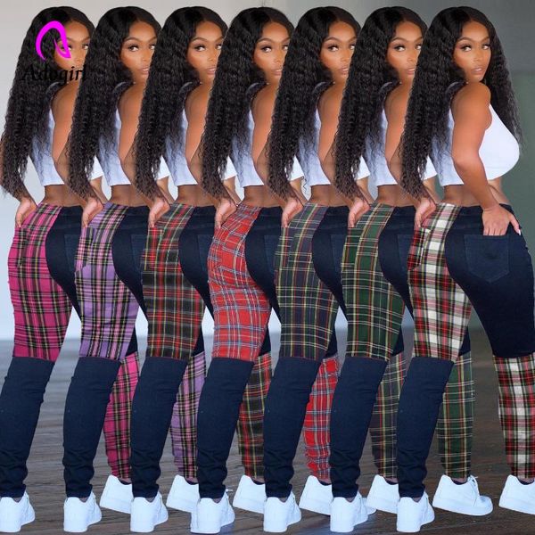 women's pants & capris plaid patchwork pencil fitness women skinny jogging high waist highly elastic slim active wear zipper trousers, Black;white
women's pants & capris plaid patchwork pencil fitness women skinny jogging high waist highly elastic slim active wear zipper trousers, Black;white