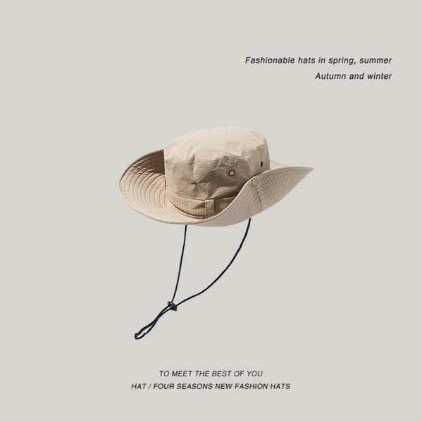 wide brim hats men's sun hat outdoor breathable anti ultraviolet mountaineering fishing sunscreen summer big, Blue;gray
wide brim hats men's sun hat outdoor breathable anti ultraviolet mountaineering fishing sunscreen summer big, Blue;gray