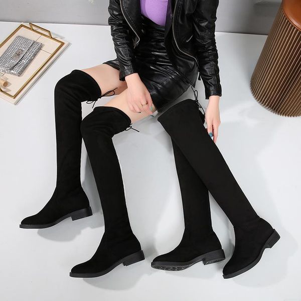 boots winter fashion round toe hoof heels stretch fabric over knee women shoes black
boots winter fashion round toe hoof heels stretch fabric over knee women shoes black