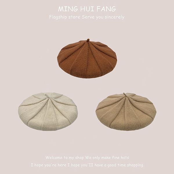 berets thread fold beret japanese cute wild hat casual art painter cap wool blended autumn and winter warm women's, Blue;gray
berets thread fold beret japanese cute wild hat casual art painter cap wool blended autumn and winter warm women's, Blue;gray