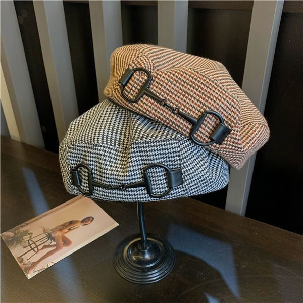 designer version ins style button beret autumn winter versatile british painter female pumpkin hat, Blue;gray
designer version ins style button beret autumn winter versatile british painter female pumpkin hat, Blue;gray