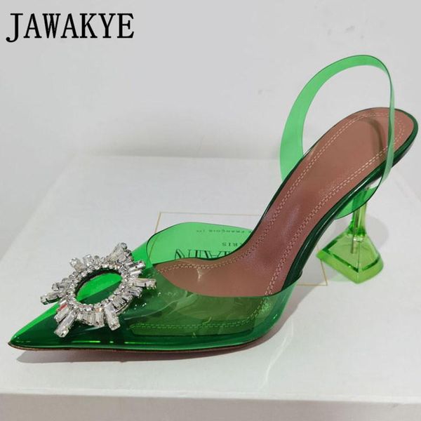 dress shoes transparent pvc crystal sandals women jelly pointy toe goblet heel slingback summer pumps party wedding high, Black
dress shoes transparent pvc crystal sandals women jelly pointy toe goblet heel slingback summer pumps party wedding high, Black