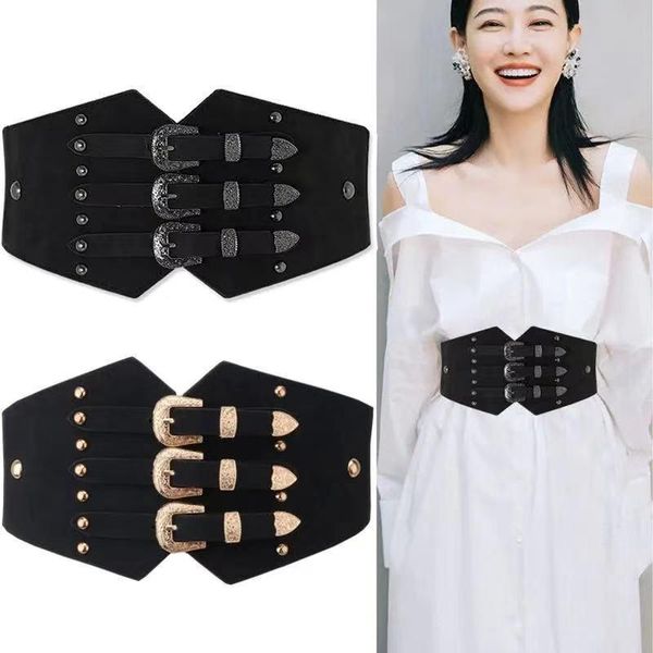 vintage women girdle metal buckle straps pu leather wide elastic belt for lady prom dresses decoration waistband ceinture femme belts, Black;brown
vintage women girdle metal buckle straps pu leather wide elastic belt for lady prom dresses decoration waistband ceinture femme belts, Black;brown