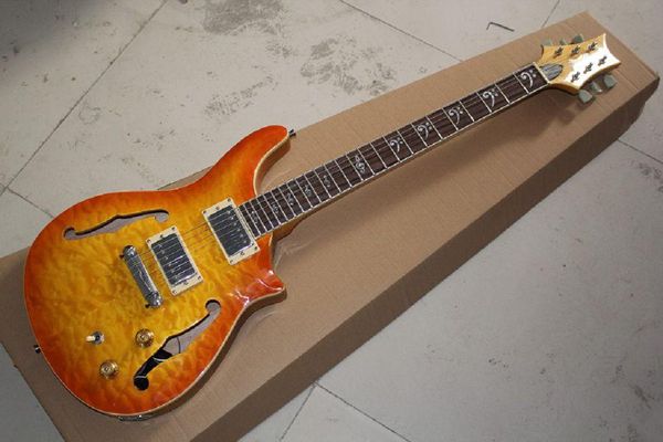new arrival birds inlay fingerboard double f hole half a hollow jazz prs electric guitar in stock @18
new arrival birds inlay fingerboard double f hole half a hollow jazz prs electric guitar in stock @18