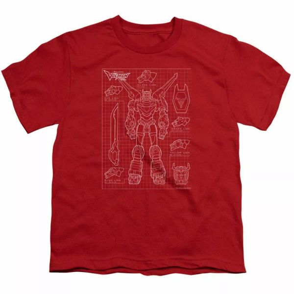 Voltron Voltron Schematic Kids Youth T Shirt Licensed Classic Cartoons Tee Red, White;black
Voltron Voltron Schematic Kids Youth T Shirt Licensed Classic Cartoons Tee Red, White;black