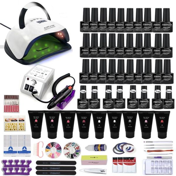 nail art kits set 114w/54w uv led lamp with 9 colors building gel 20000rpm electric drill polishing professional tool
nail art kits set 114w/54w uv led lamp with 9 colors building gel 20000rpm electric drill polishing professional tool