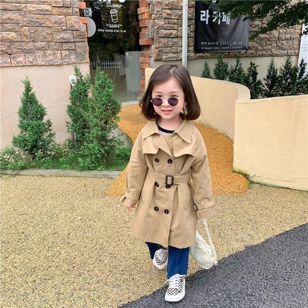 coat autumn 1-7 years girls fashion double breasted trench jackets cotton all-match outwears, Blue;gray
coat autumn 1-7 years girls fashion double breasted trench jackets cotton all-match outwears, Blue;gray