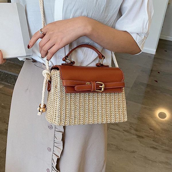 simple one-shoulder woven straw bag women square magnetic buckle soft handle handbag women's fashionable korean diagonal shoulder bags
simple one-shoulder woven straw bag women square magnetic buckle soft handle handbag women's fashionable korean diagonal shoulder bags