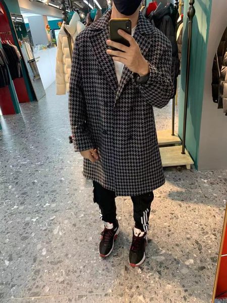 men's wool & blends sk208 fashion coats jackets 2021 runway luxury european design party style clothing, Black
men's wool & blends sk208 fashion coats jackets 2021 runway luxury european design party style clothing, Black