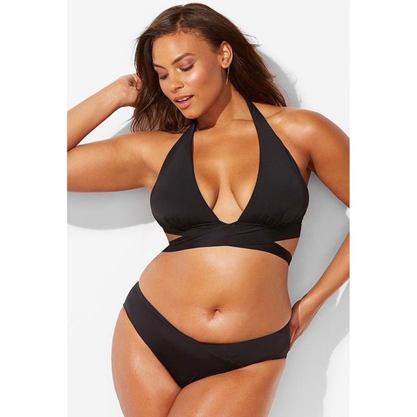 women's swimwear 2021 summer solid color large size bikini set automatic shirt bra swimsuit triangle bath suit biquini 5xl, White;black
women's swimwear 2021 summer solid color large size bikini set automatic shirt bra swimsuit triangle bath suit biquini 5xl, White;black