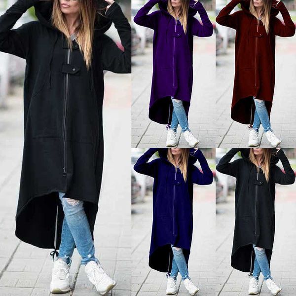 fashion hoodies 2021 fleece sweater hooded coat zipper long windbreaker for women, Black
fashion hoodies 2021 fleece sweater hooded coat zipper long windbreaker for women, Black