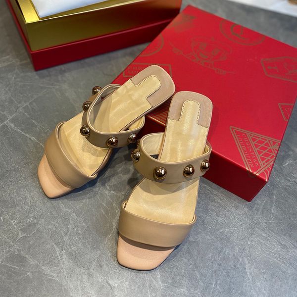 fashion trend slipper womens sandals with heels rivets temperament non-slip summer sandals flip flops slipper with original box, Black
fashion trend slipper womens sandals with heels rivets temperament non-slip summer sandals flip flops slipper with original box, Black