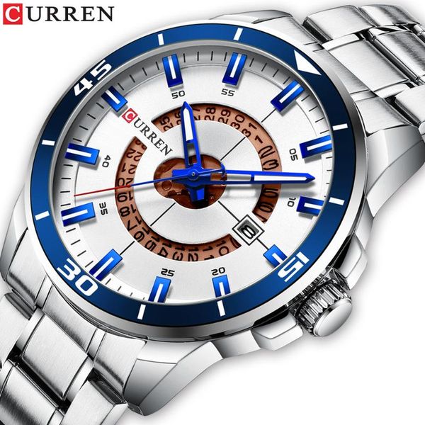 wristwatches curren full steel men watch fashion sport quartz mens watches casual waterproof wrist relogio masculino, Slivery;brown
wristwatches curren full steel men watch fashion sport quartz mens watches casual waterproof wrist relogio masculino, Slivery;brown