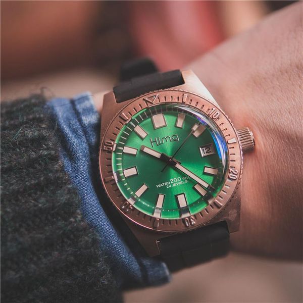 wristwatches proxima green dial bronze cusn8 automatic watch men diver 20bar mechanical nh35 luminous c3 sapphire crystal clock, Slivery;brown
wristwatches proxima green dial bronze cusn8 automatic watch men diver 20bar mechanical nh35 luminous c3 sapphire crystal clock, Slivery;brown