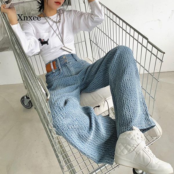 women's pants & capris 2021 retro high waist female drape light blue mopping jeans denim trousers harajuku korean fashion, Black;white
women's pants & capris 2021 retro high waist female drape light blue mopping jeans denim trousers harajuku korean fashion, Black;white
