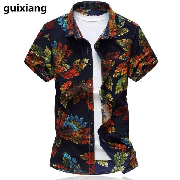 summer shirt men's casual leaves pattern printing short sleeves shirts men cotton and silk, White;black
summer shirt men's casual leaves pattern printing short sleeves shirts men cotton and silk, White;black