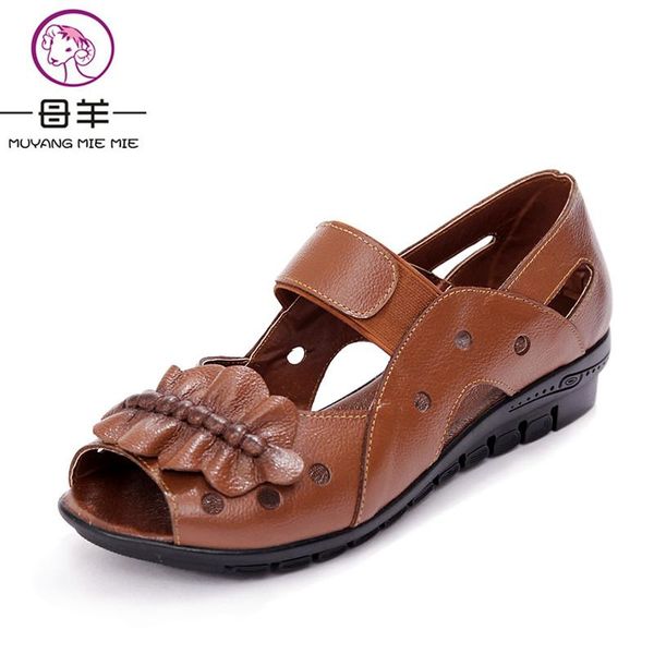 summer women shoes woman genuine leather flat sandals female soft flower open toe casual, Black
summer women shoes woman genuine leather flat sandals female soft flower open toe casual, Black
