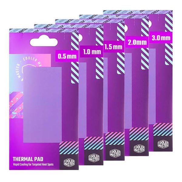 fans & coolings cooler master thermal pad 15.3w/ heat conductive gap silicone slices for computer lapcpu gpu video card ssd chips cool
fans & coolings cooler master thermal pad 15.3w/ heat conductive gap silicone slices for computer lapcpu gpu video card ssd chips cool