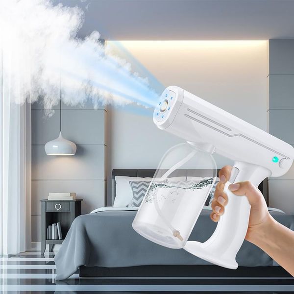 800ml blue light nano steam atomizing fogger disinfection sprayer machine spray gun clean sterilization watering equipments
800ml blue light nano steam atomizing fogger disinfection sprayer machine spray gun clean sterilization watering equipments