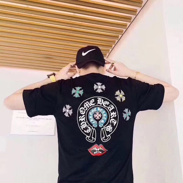 hip hop fashion brand printed crosin t-shirt summer cotton round neck short sleeve cool tee couple top, White;black
hip hop fashion brand printed crosin t-shirt summer cotton round neck short sleeve cool tee couple top, White;black