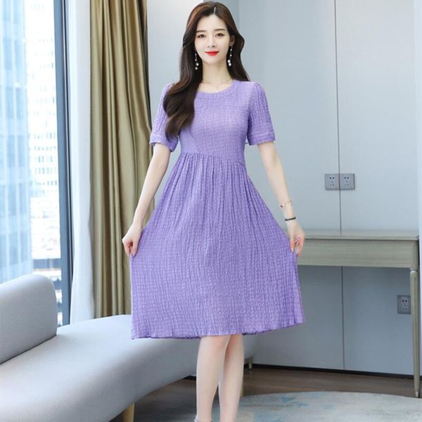 casual dresses o-neck short sleeve dress women summer fairy clothes maxi for 2021korean elegant purple vestido playero sukienka, Black;gray
casual dresses o-neck short sleeve dress women summer fairy clothes maxi for 2021korean elegant purple vestido playero sukienka, Black;gray