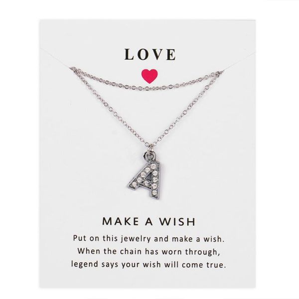 pendant necklaces big letters fashion simple silvery chain charm crystal necklace for women jewelry gift a, Silver
pendant necklaces big letters fashion simple silvery chain charm crystal necklace for women jewelry gift a, Silver