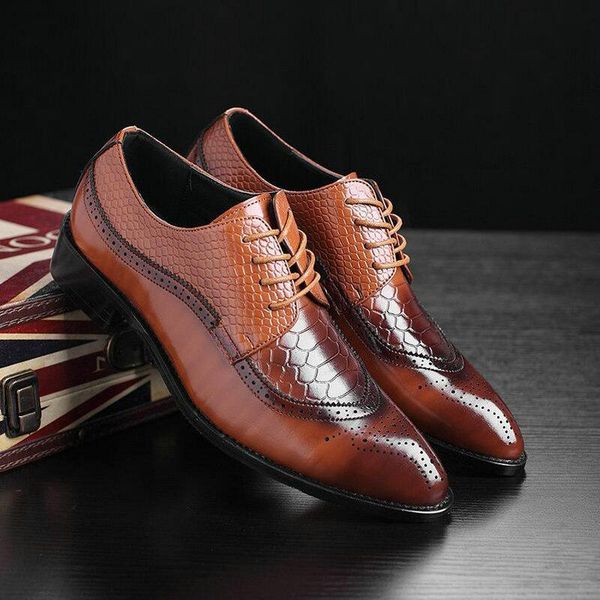 dress shoes men formal fashion male oxfords pointed toe business social large size c21-12, Black
dress shoes men formal fashion male oxfords pointed toe business social large size c21-12, Black